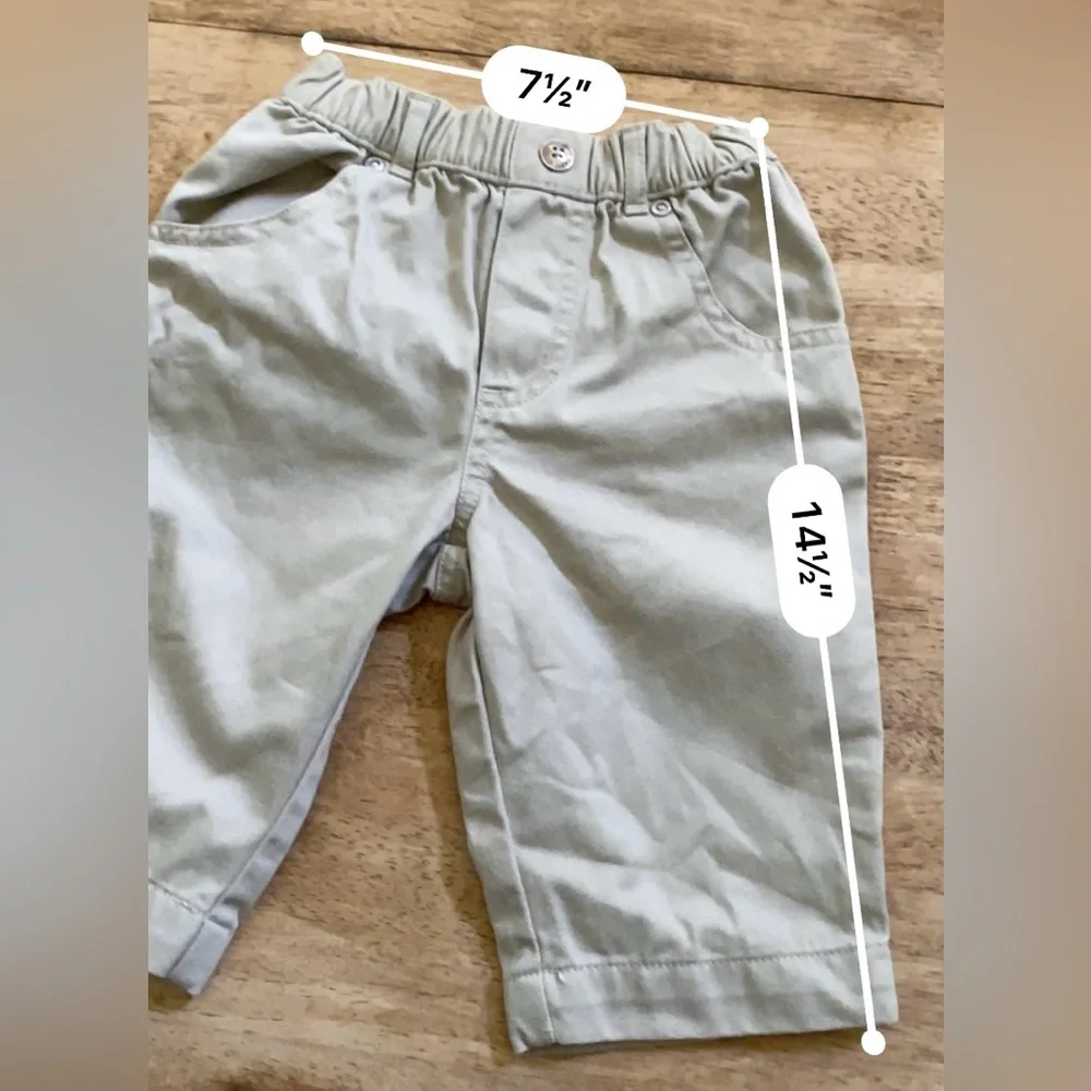 Vintage Baby Gap Infant Sz 6-12 Mo Khaki Chino‎ Cotton Pants